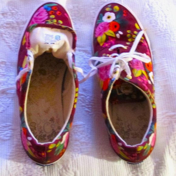 Keds X Rifle Paper Co. Sneakers Size 9 1/2 - Picture 2 of 5